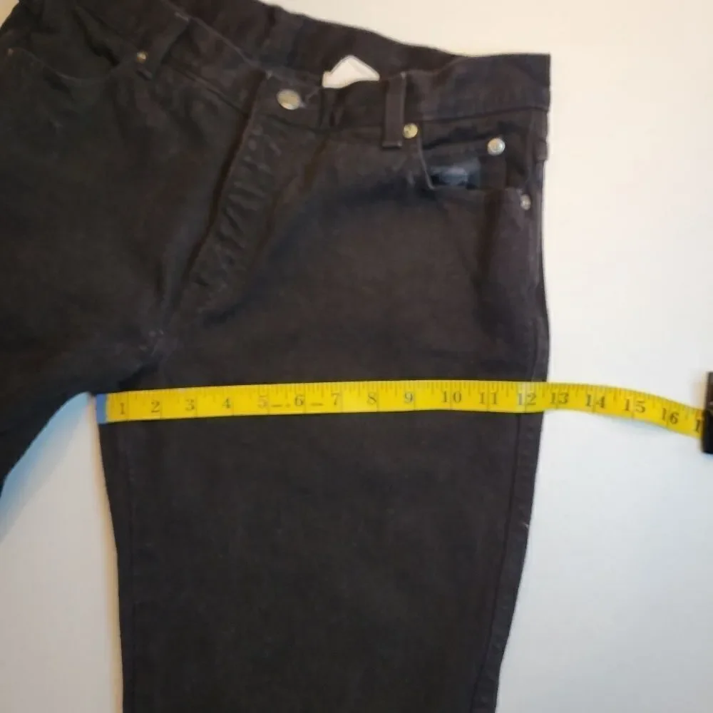 Harley Davidson Vintage Women's 12R Black Bootcut Jeans Cotton Bikercore